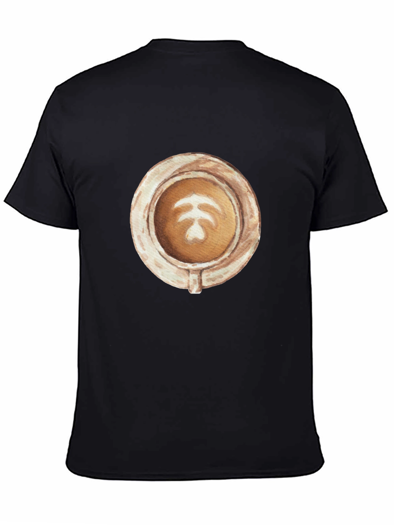 Latte Art Graphic Tee - Coffee Lovers Style