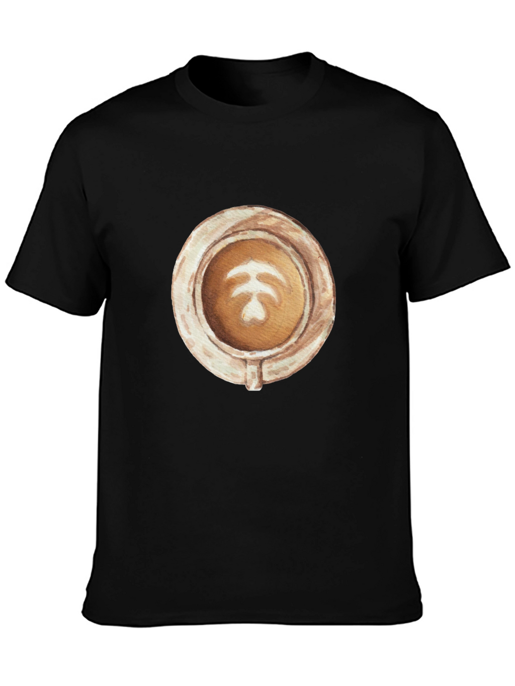 Latte Art Graphic Tee - Coffee Lovers Style