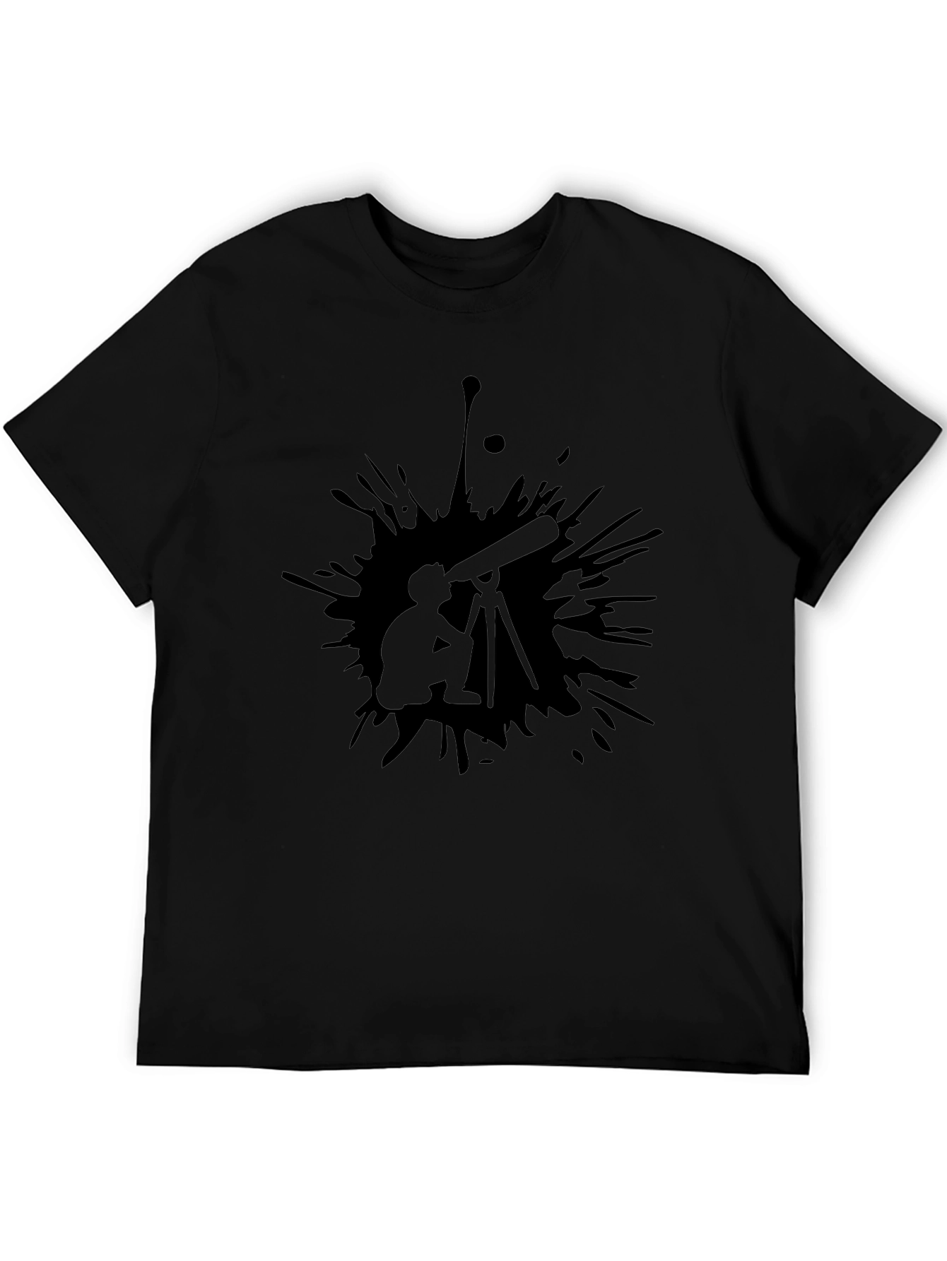 Telescope Graphic Black T-Shirt