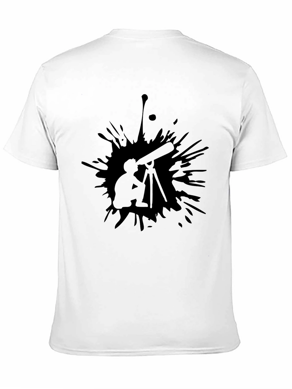 Telescope Graphic Black T-Shirt