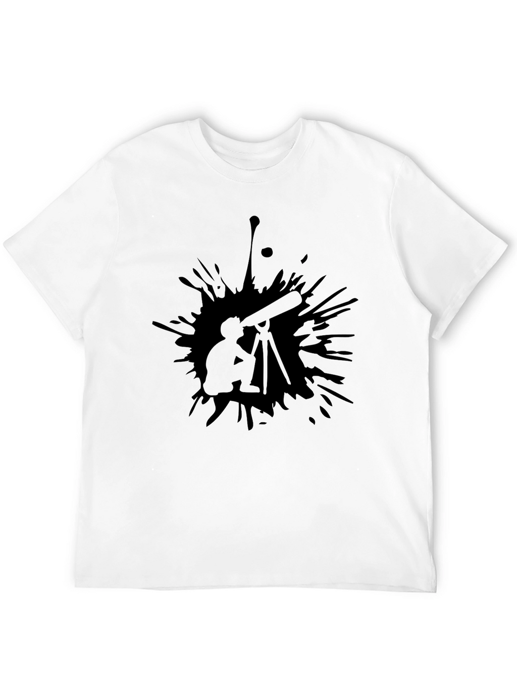 Telescope Graphic Black T-Shirt