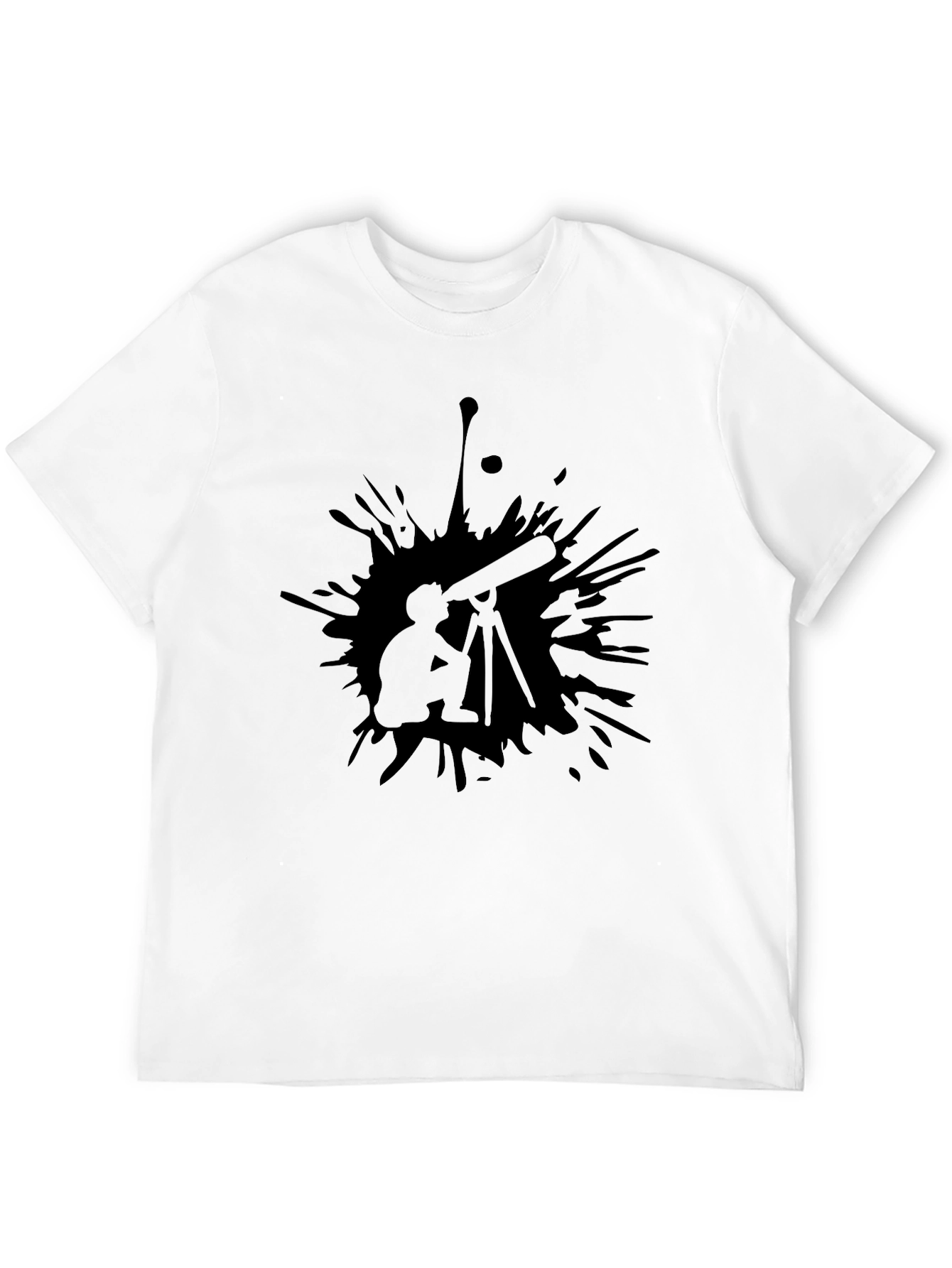 Telescope Graphic Black T-Shirt