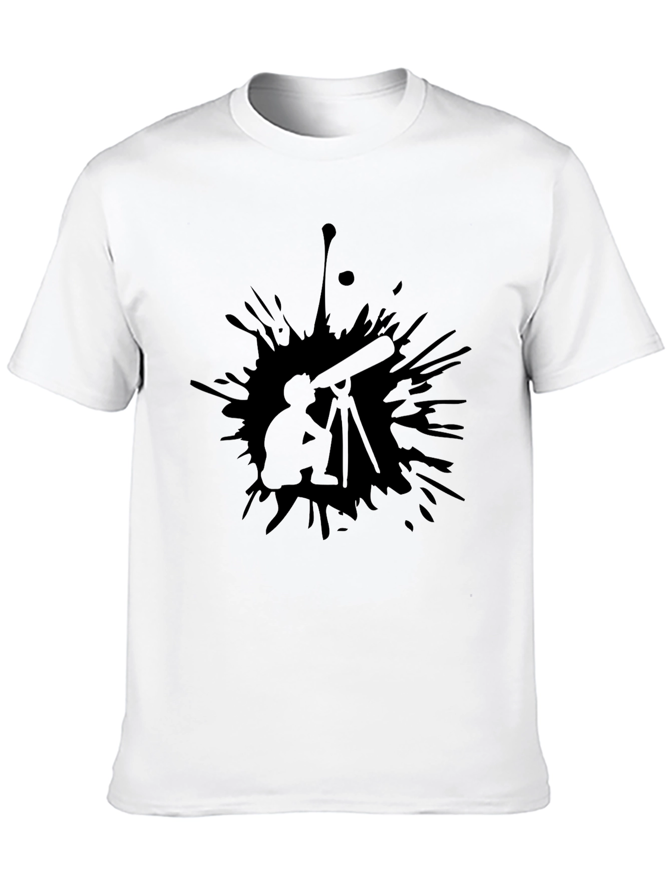 Telescope Graphic Black T-Shirt