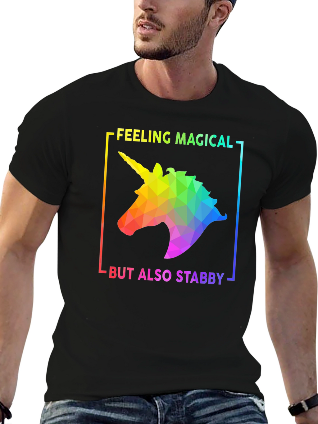 Magical Stabby Unicorn Graphic Tee