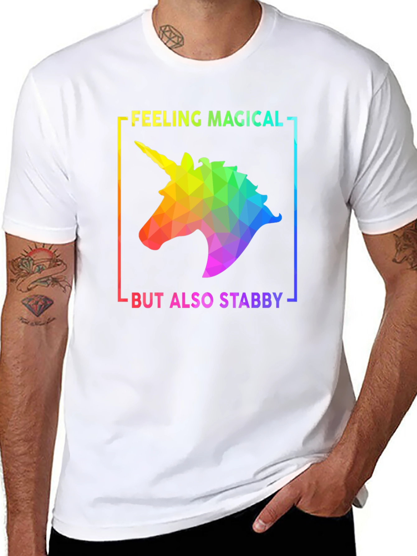 Magical Stabby Unicorn Graphic Tee