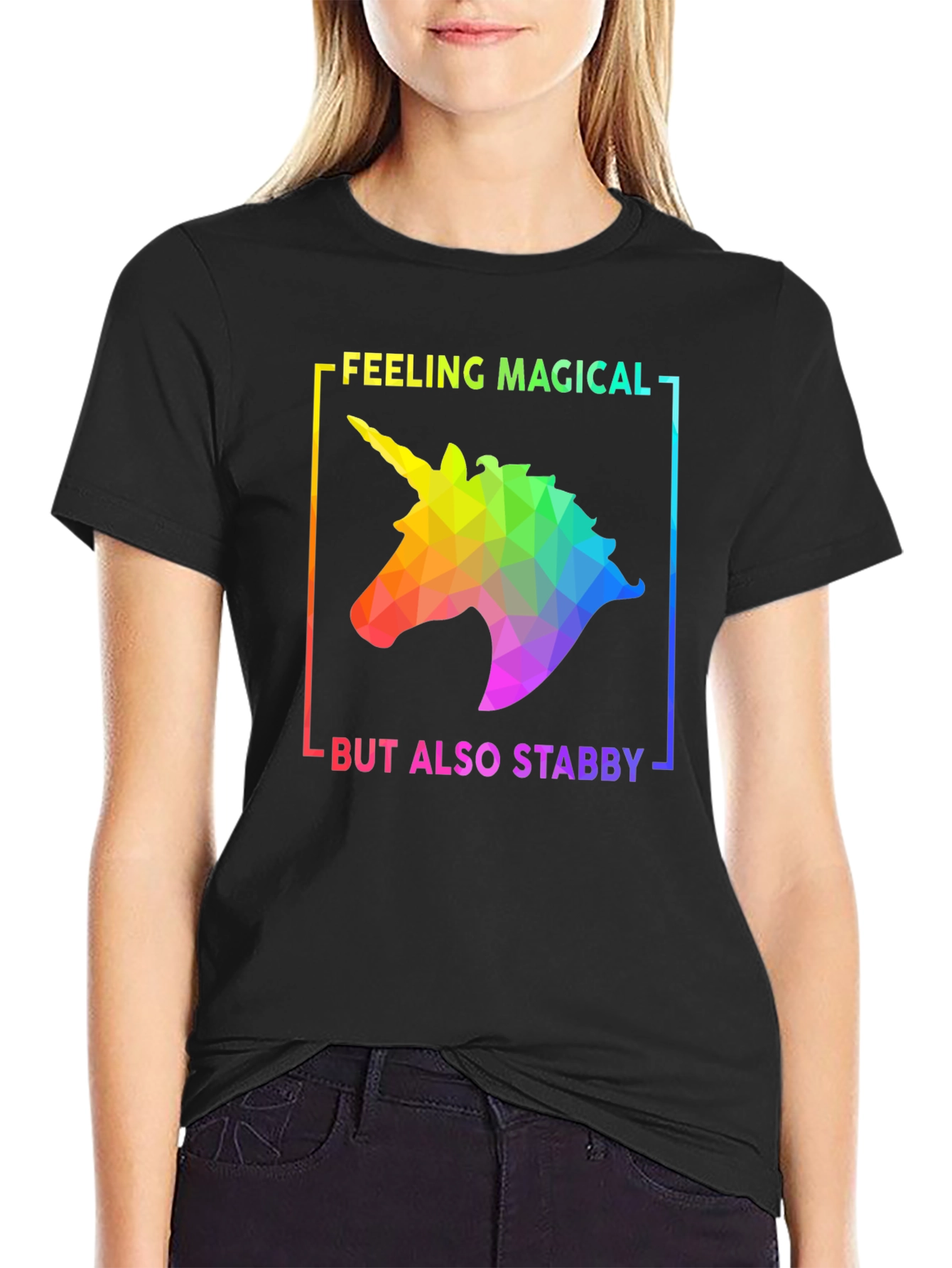 Magical Stabby Unicorn Graphic Tee