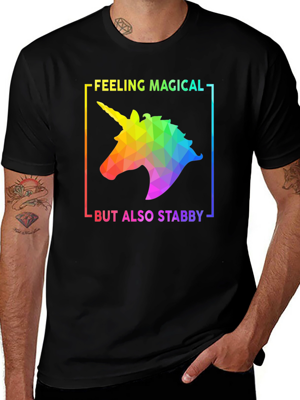Magical Stabby Unicorn Graphic Tee
