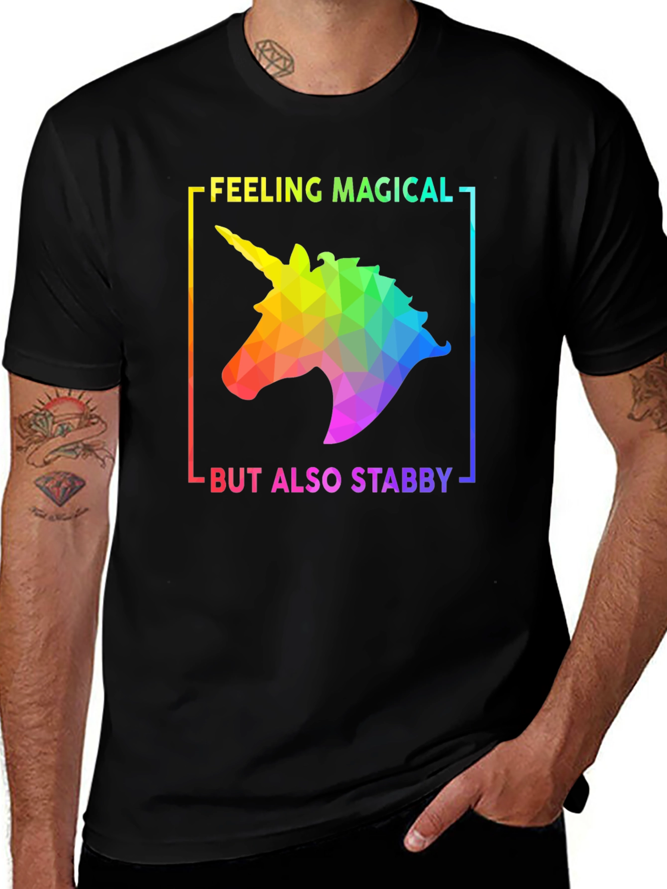 Magical Stabby Unicorn Graphic Tee