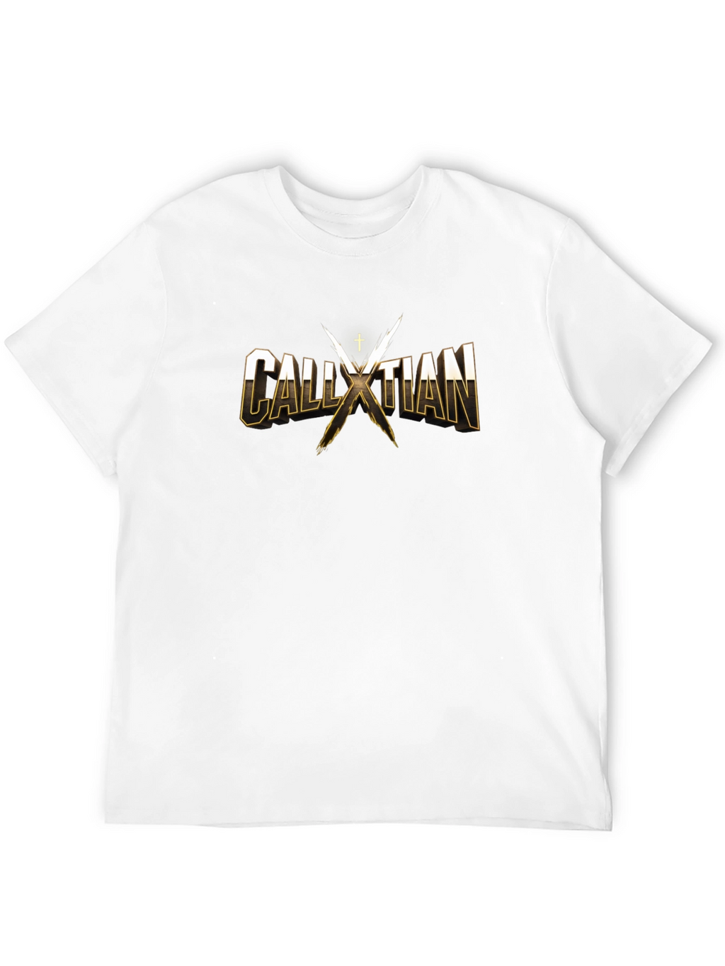 CALLXTIAN T-Shirt - Gold Lettering - Cotton Blend