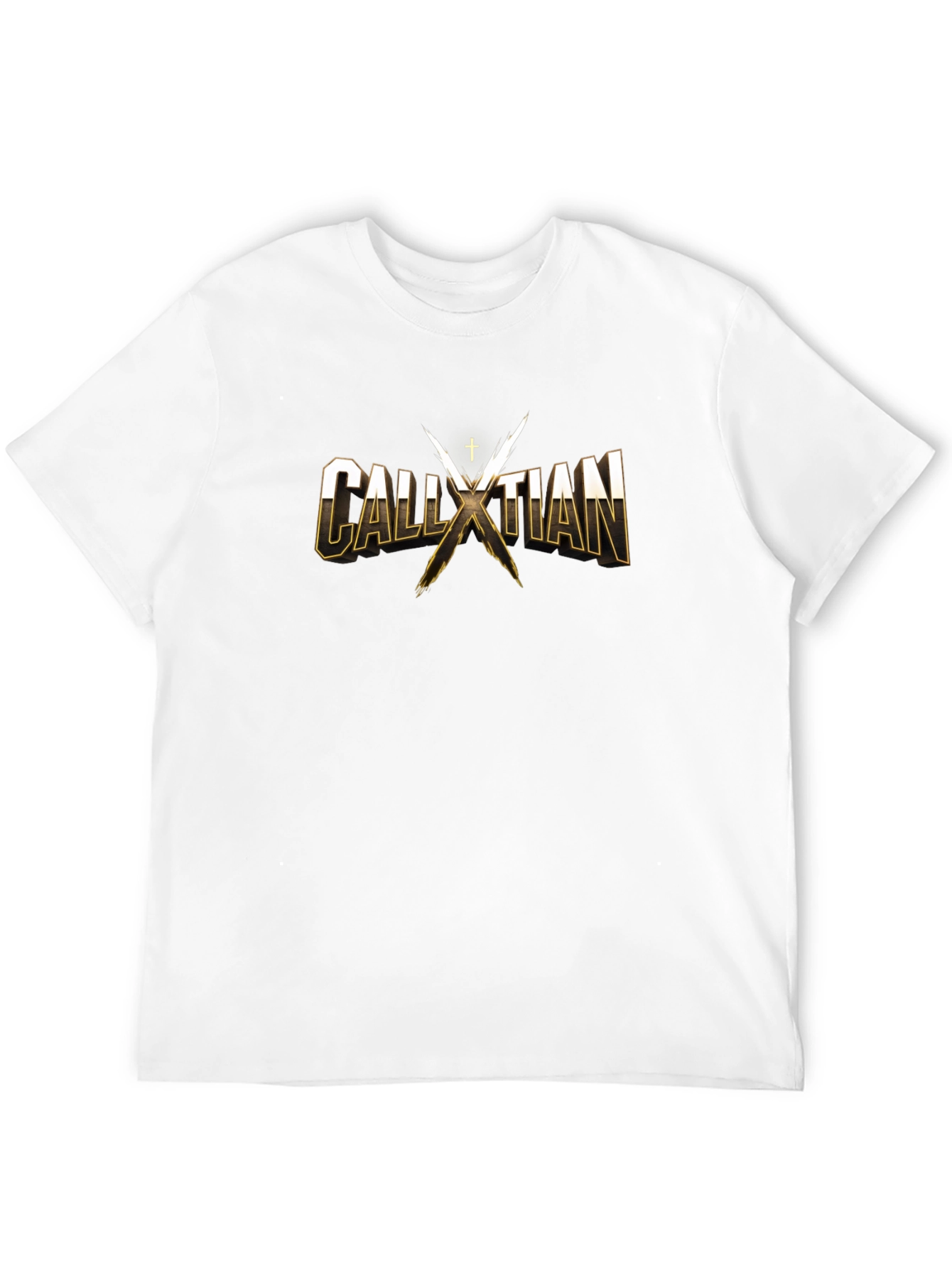 CALLXTIAN T-Shirt - Gold Lettering - Cotton Blend
