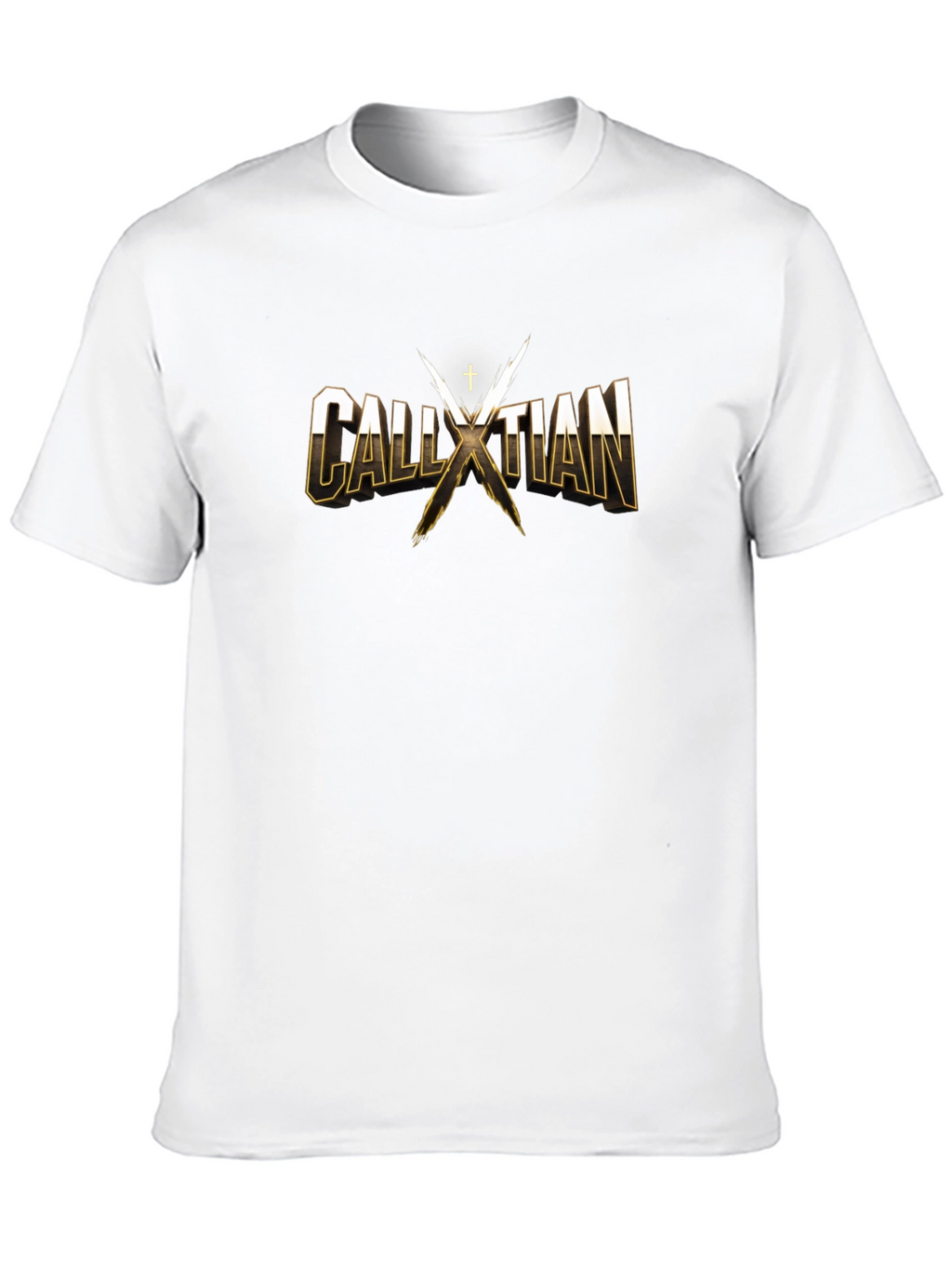 CALLXTIAN T-Shirt - Gold Lettering - Cotton Blend
