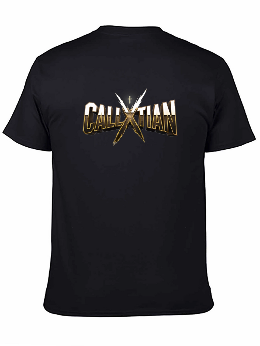 CALLXTIAN T-Shirt - Gold Lettering - Cotton Blend