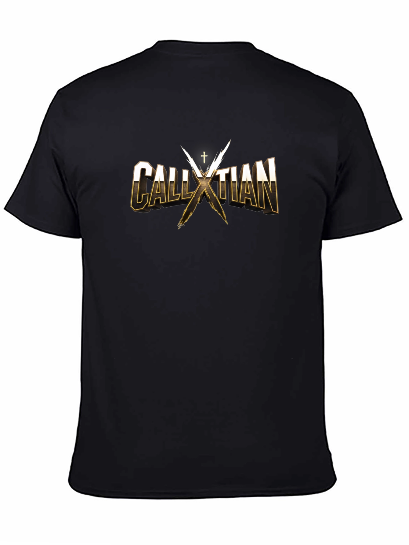 CALLXTIAN T-Shirt - Gold Lettering - Cotton Blend