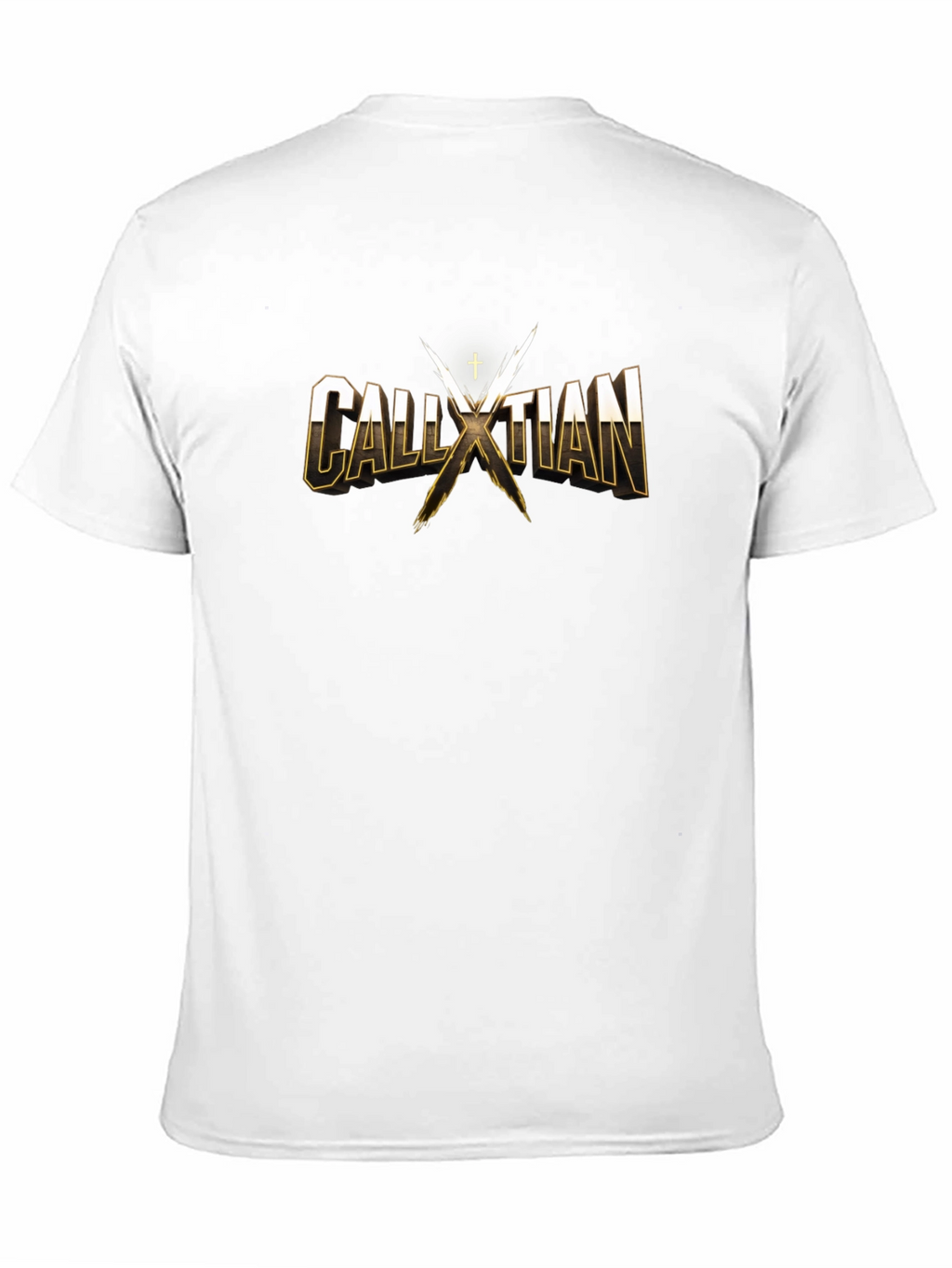 CALLXTIAN T-Shirt - Gold Lettering - Cotton Blend