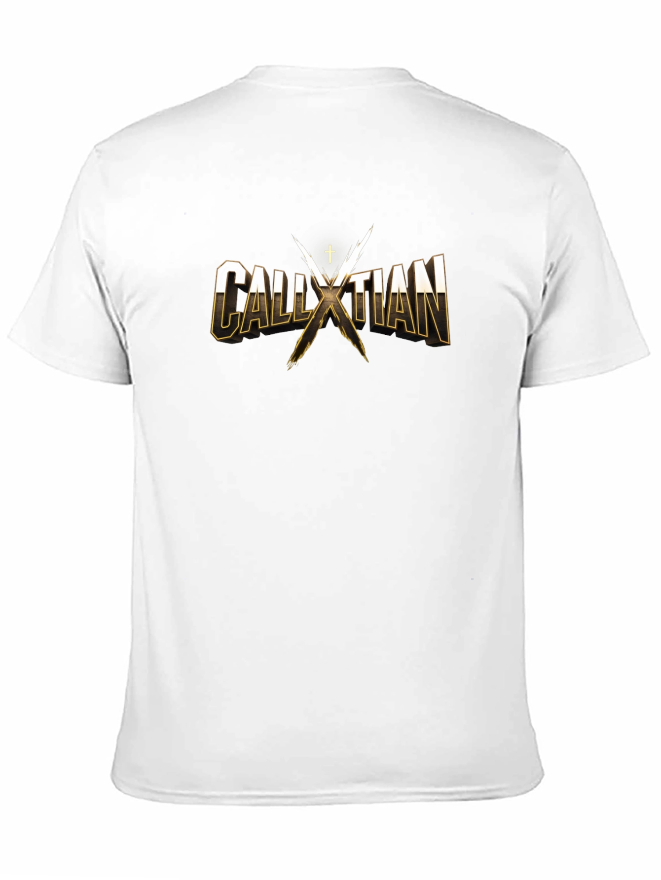 CALLXTIAN T-Shirt - Gold Lettering - Cotton Blend