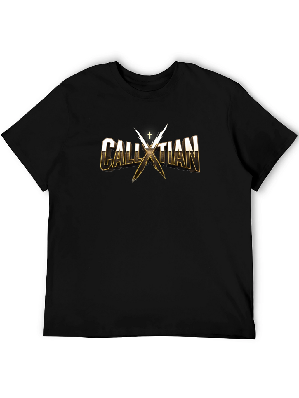 CALLXTIAN T-Shirt - Gold Lettering - Cotton Blend
