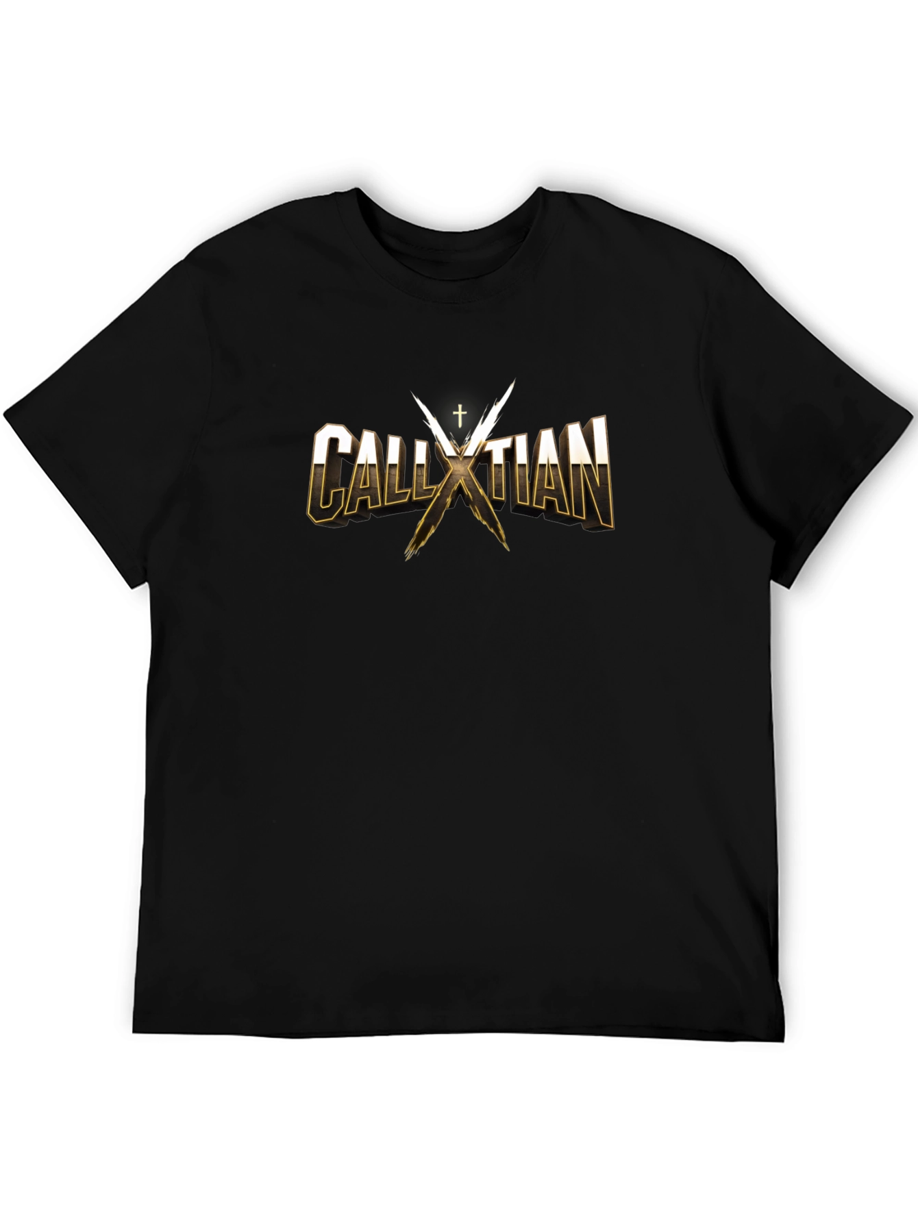 CALLXTIAN T-Shirt - Gold Lettering - Cotton Blend