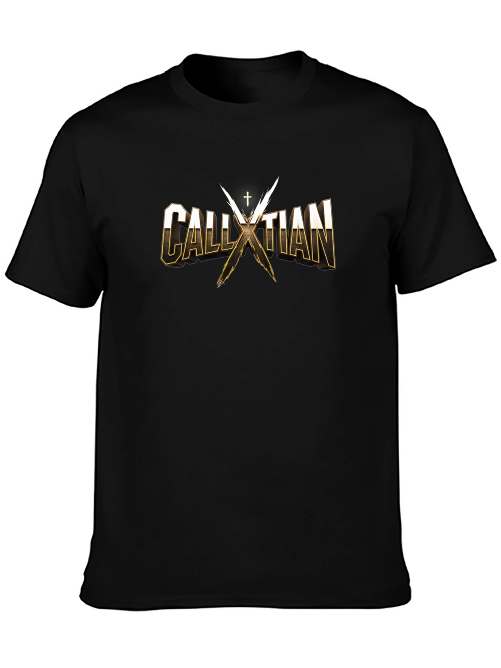 CALLXTIAN T-Shirt - Gold Lettering - Cotton Blend