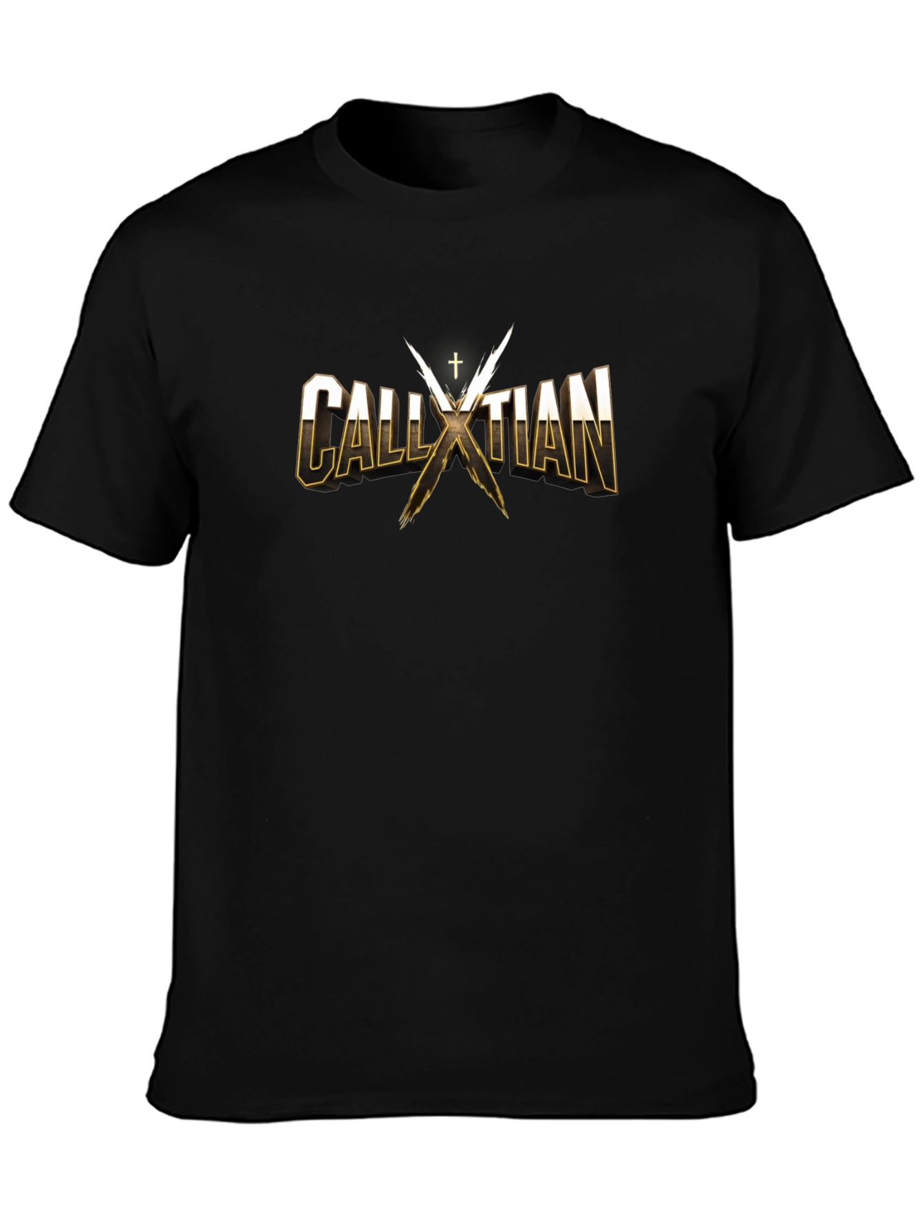 CALLXTIAN T-Shirt - Gold Lettering - Cotton Blend