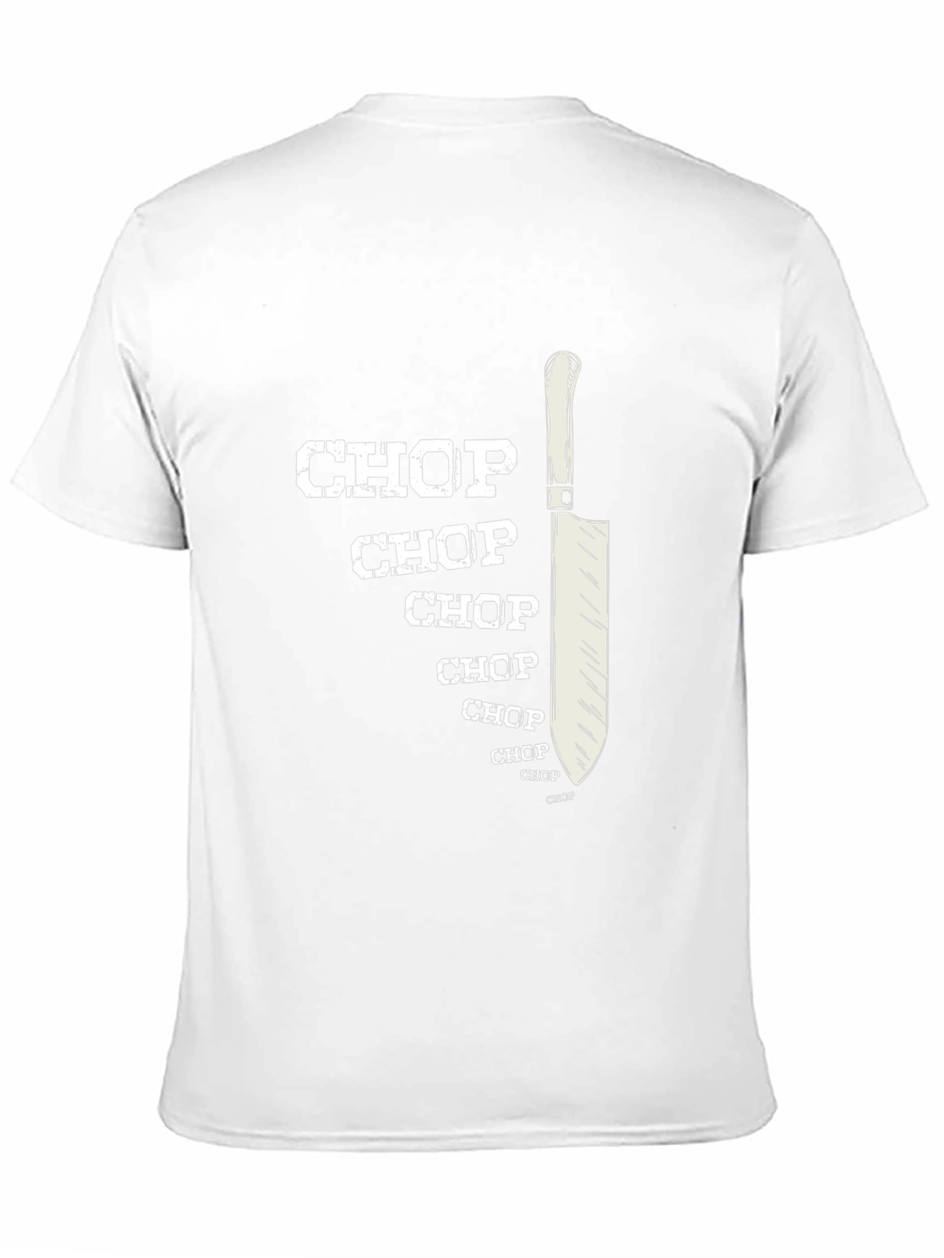 Chop Chop Chef Knife Tee - Culinary Humor T-Shirt