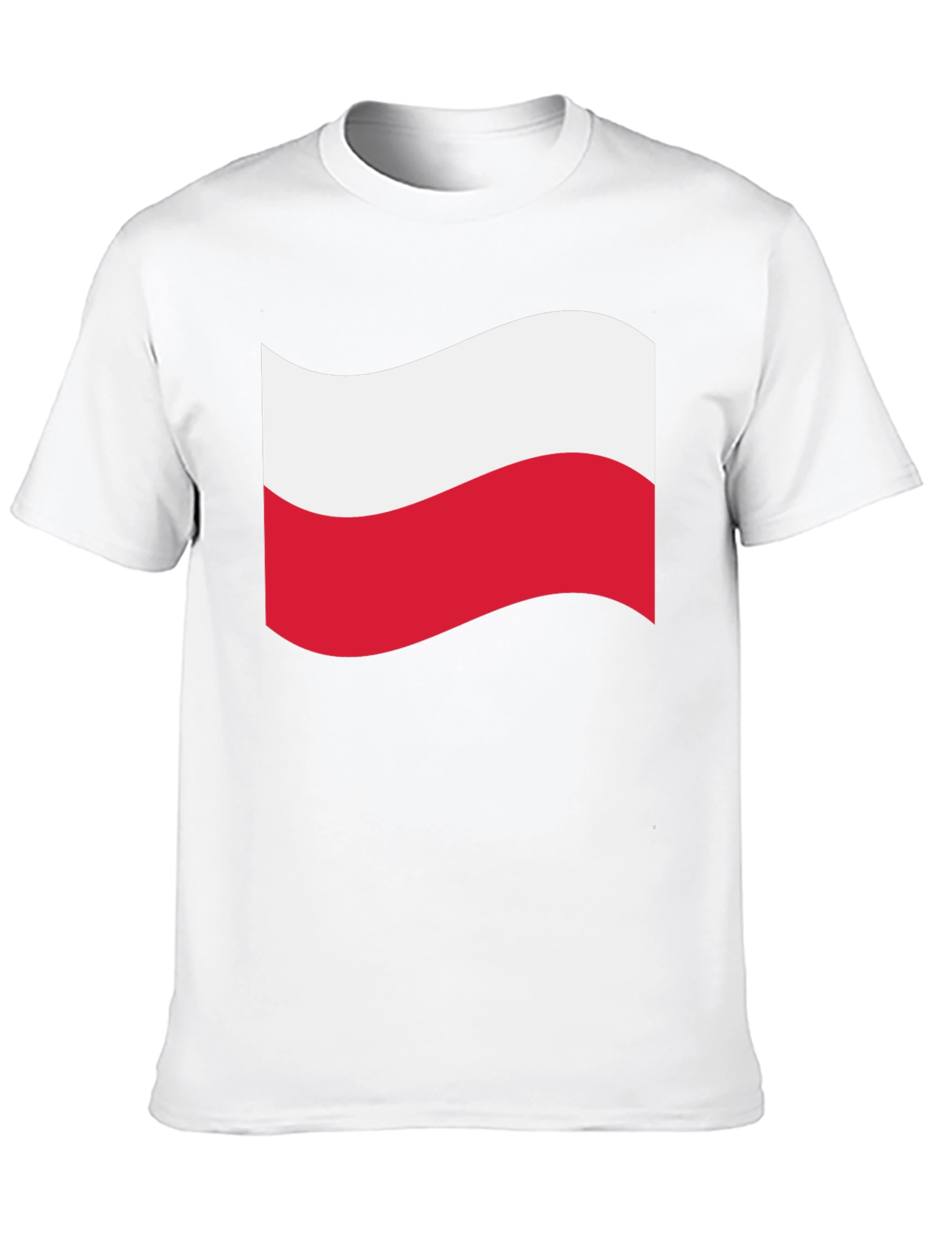 Poland Flag T-Shirt - Black Crew Neck Tee