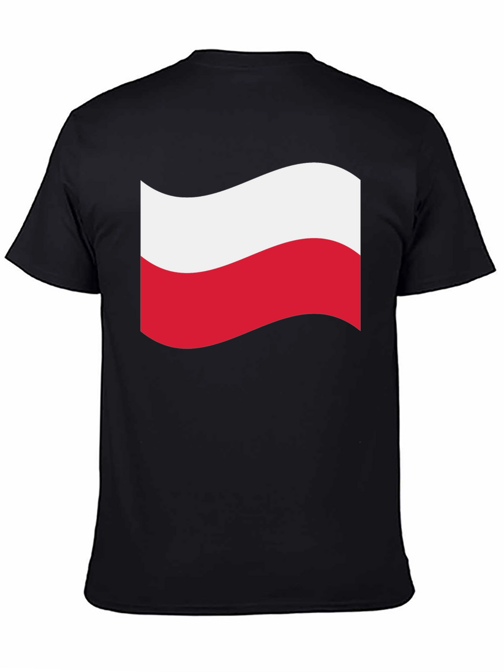 Poland Flag T-Shirt - Black Crew Neck Tee