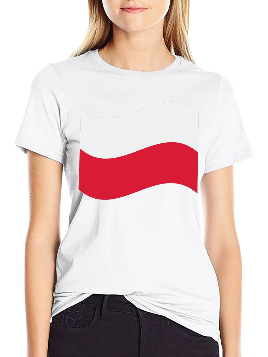 Poland Flag T-Shirt - Black Crew Neck Tee