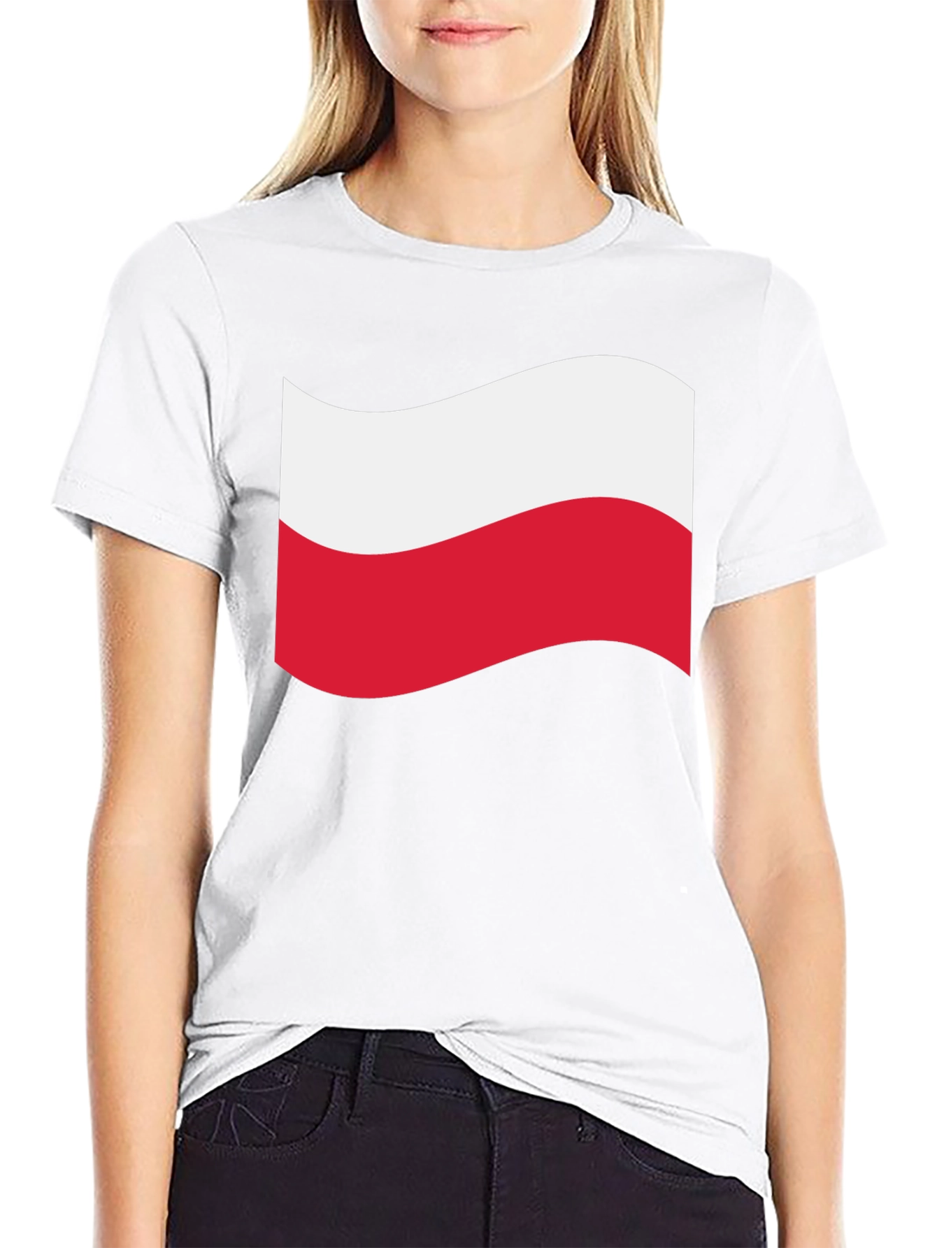 Poland Flag T-Shirt - Black Crew Neck Tee