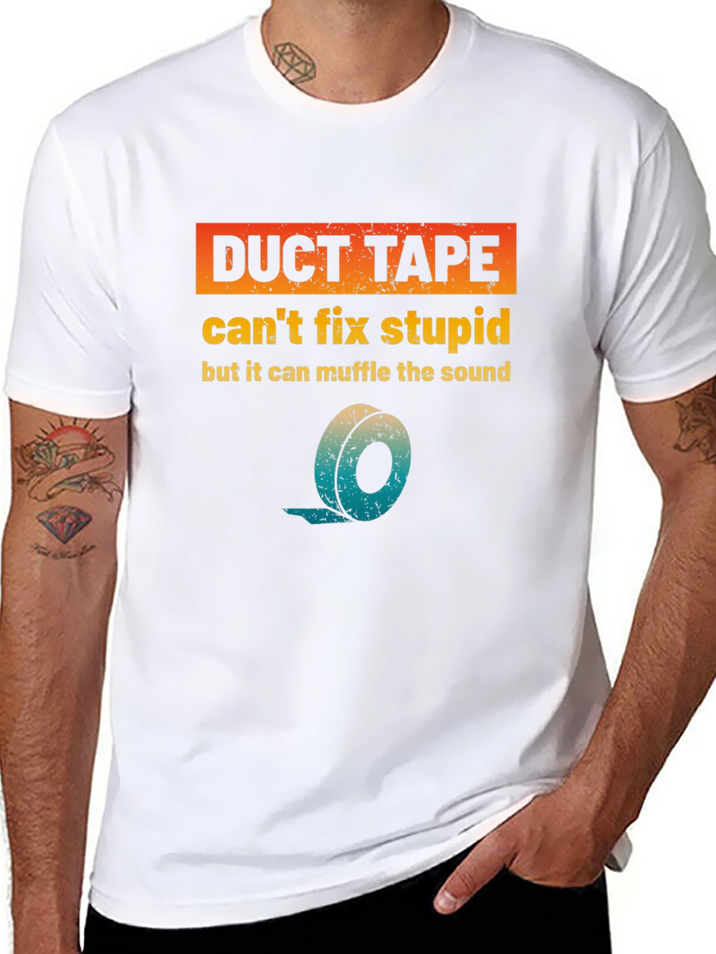 Duct Tape Fixes Stupid T-Shirt