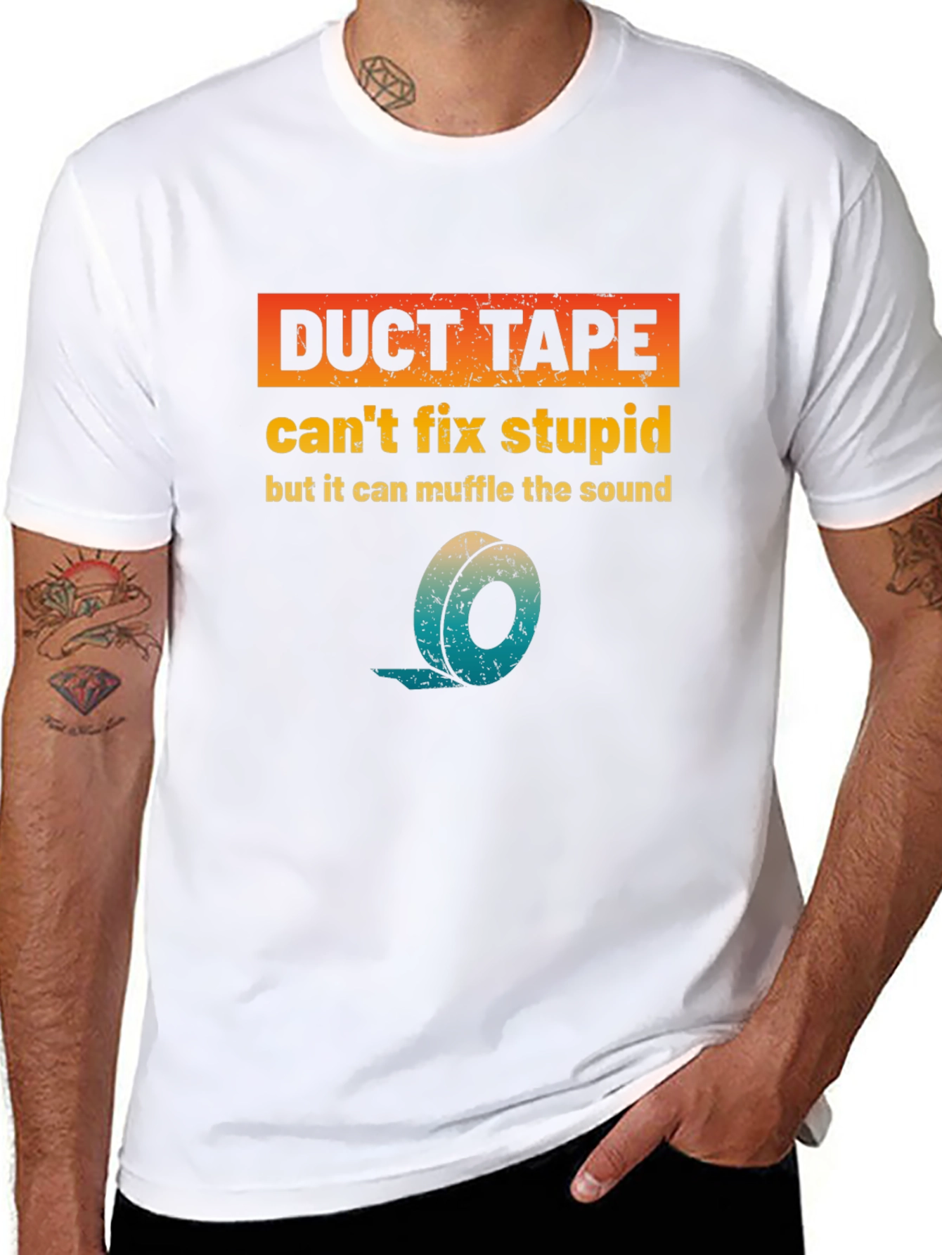 Duct Tape Fixes Stupid T-Shirt