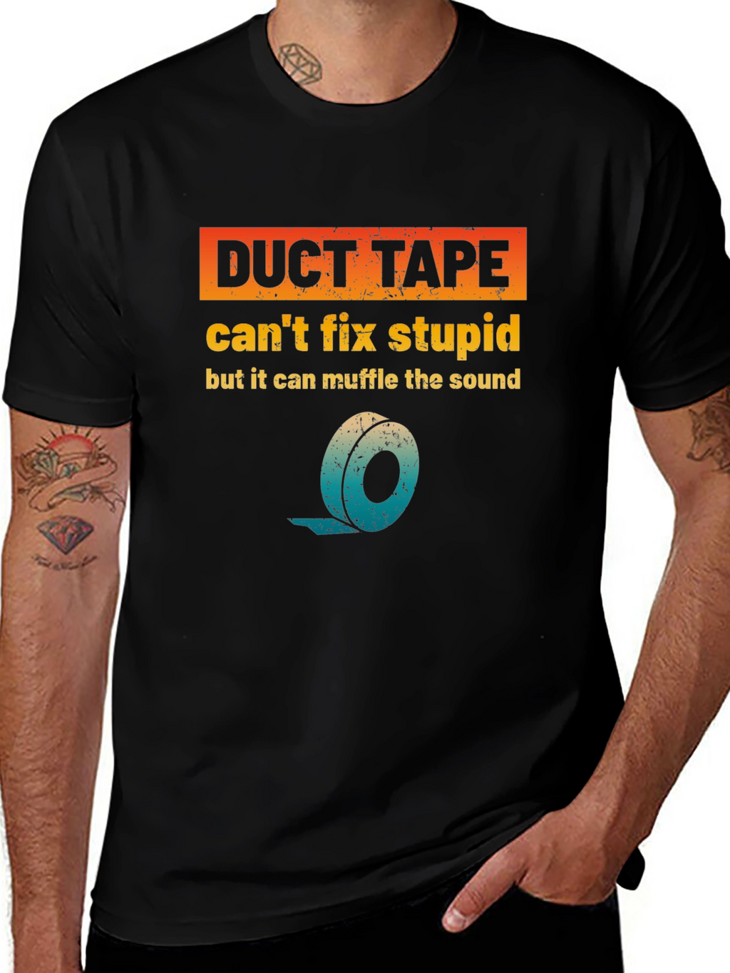 Duct Tape Fixes Stupid T-Shirt