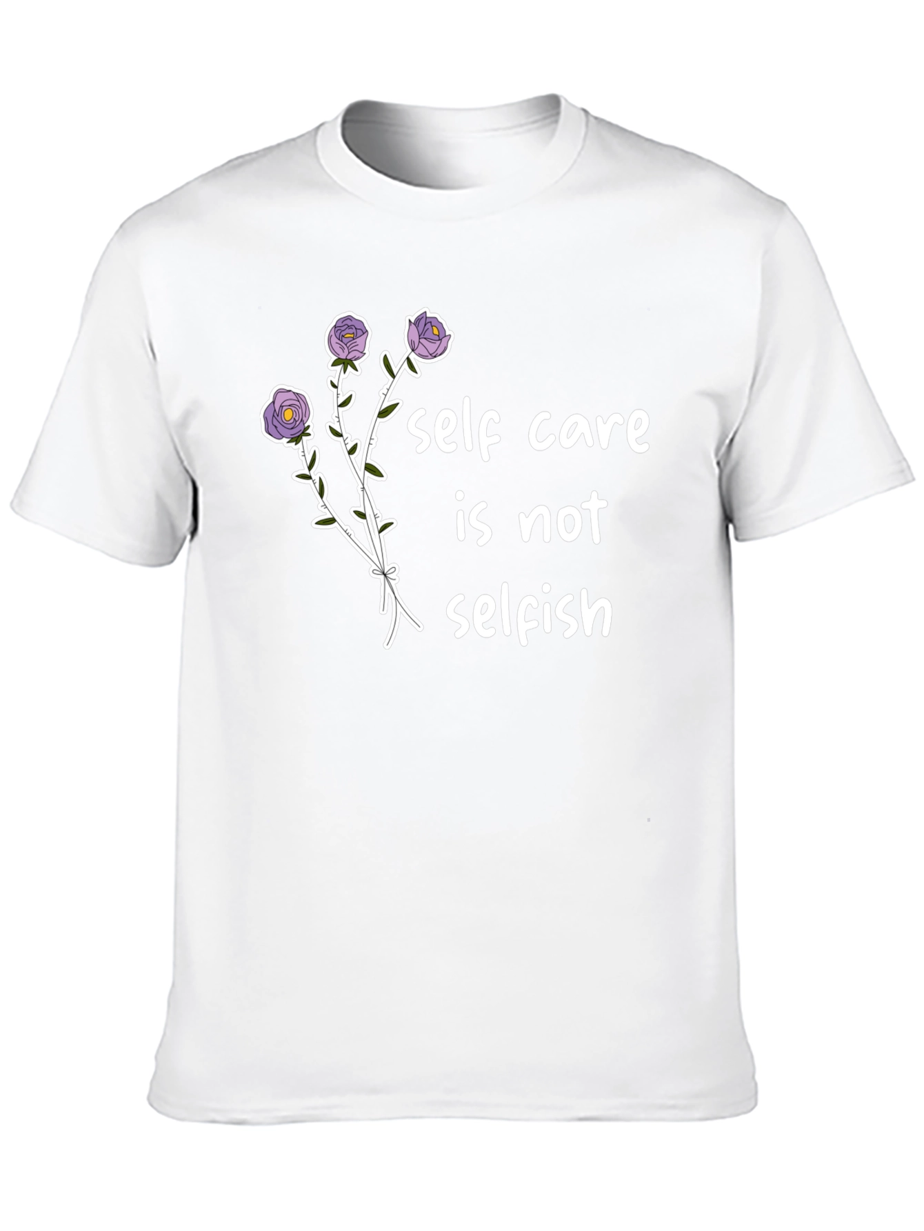 Self Care T-Shirt -  Floral Design