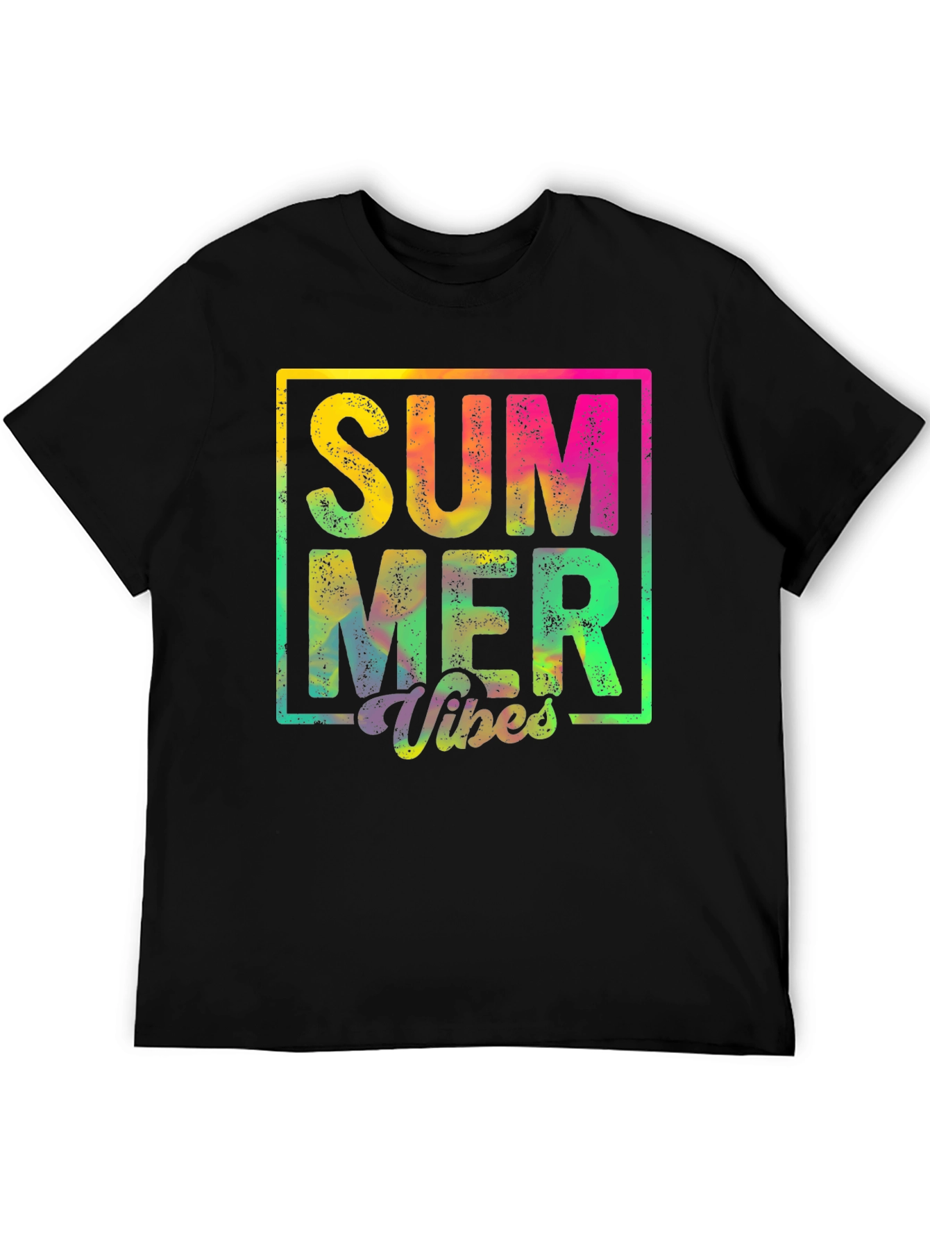 Summer Vibes Graphic Tee - Black