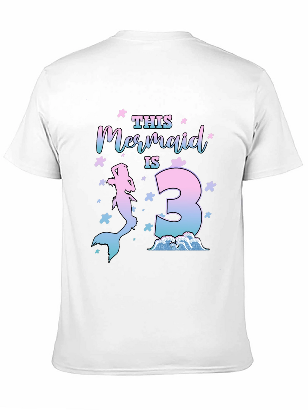 Mermaid 3rd Birthday T-Shirt - Black