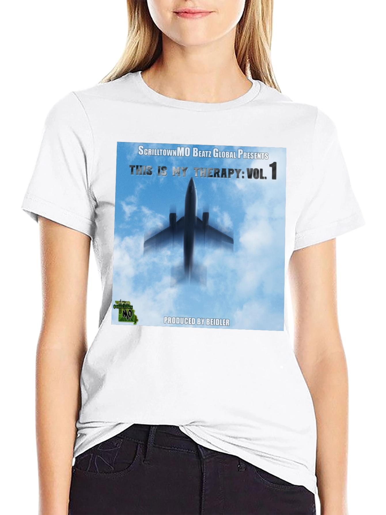 ScrilltownMO Therapy Vol. 1 Black T-Shirt