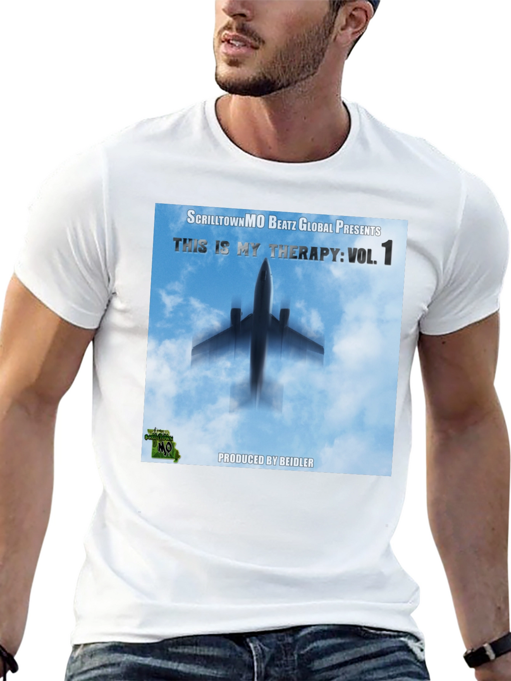 ScrilltownMO Therapy Vol. 1 Black T-Shirt