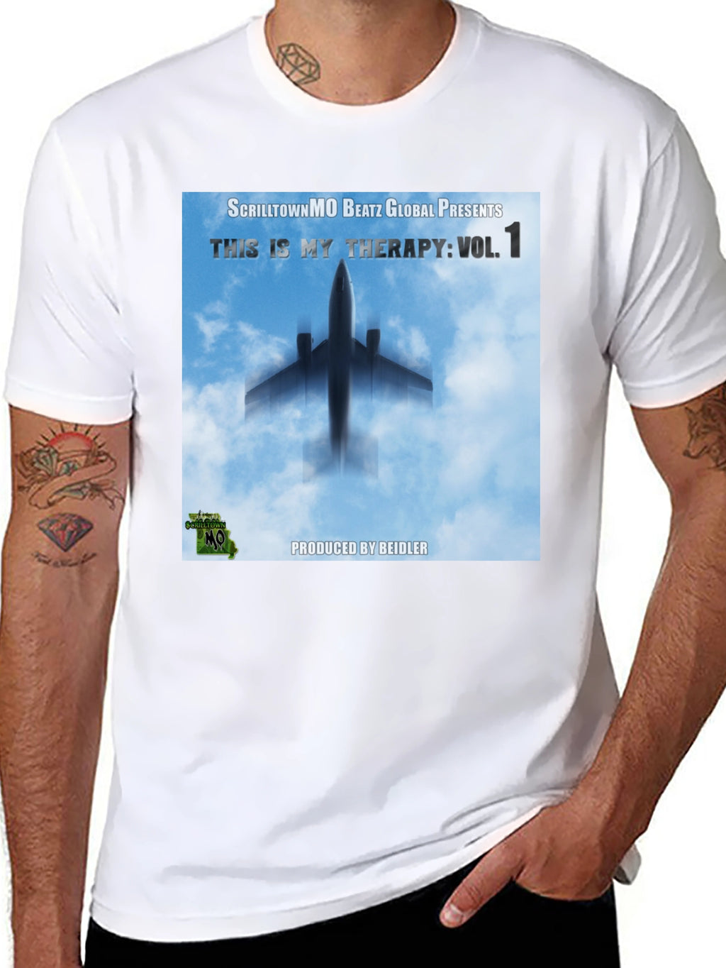 ScrilltownMO Therapy Vol. 1 Black T-Shirt