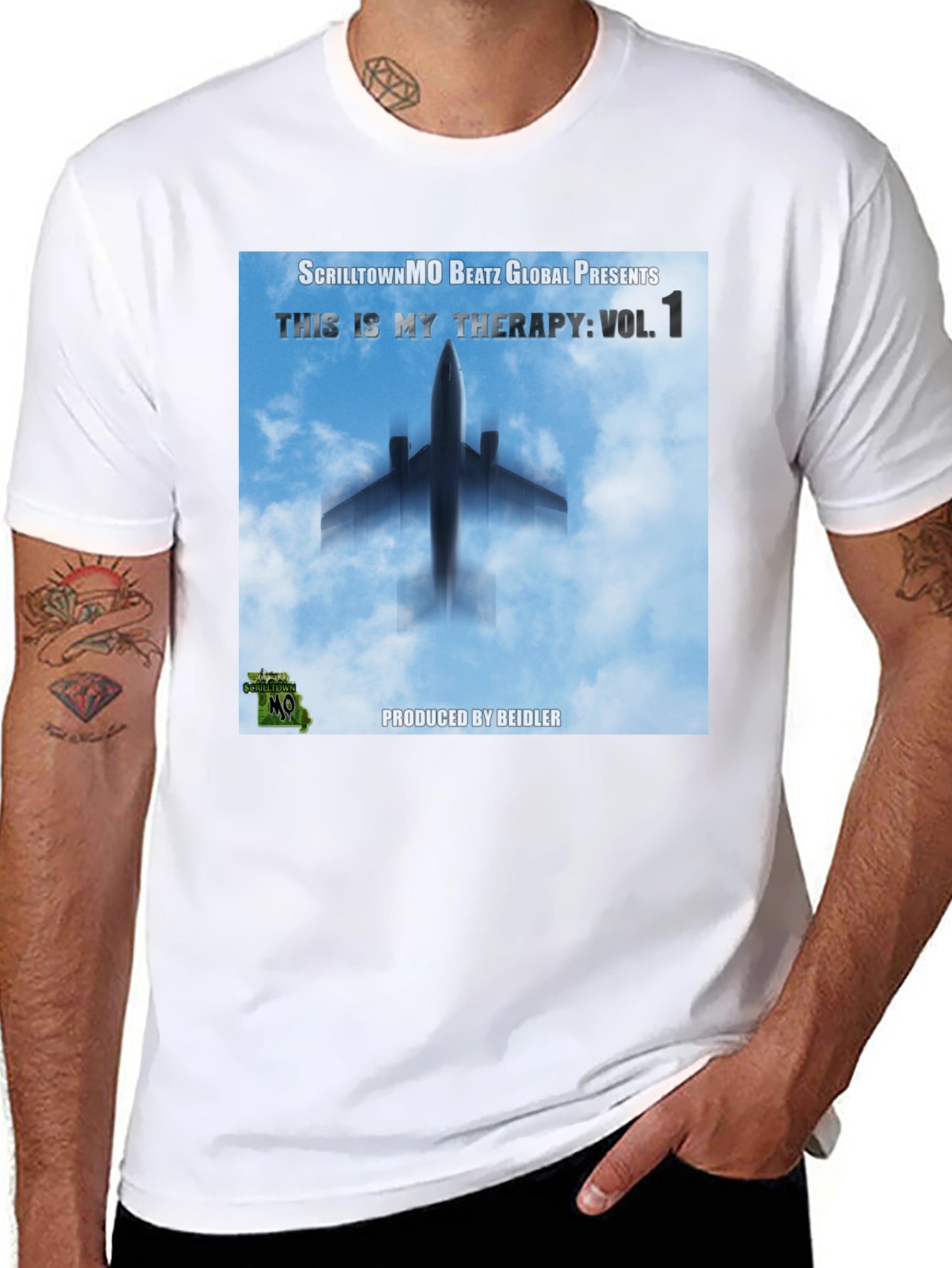 ScrilltownMO Therapy Vol. 1 Black T-Shirt