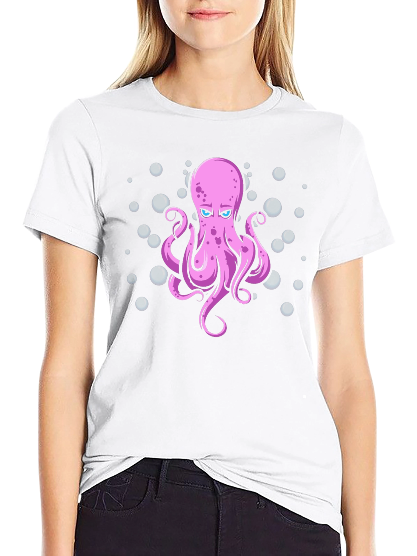 Octopus Graphic T-Shirt - Mens Black Tee