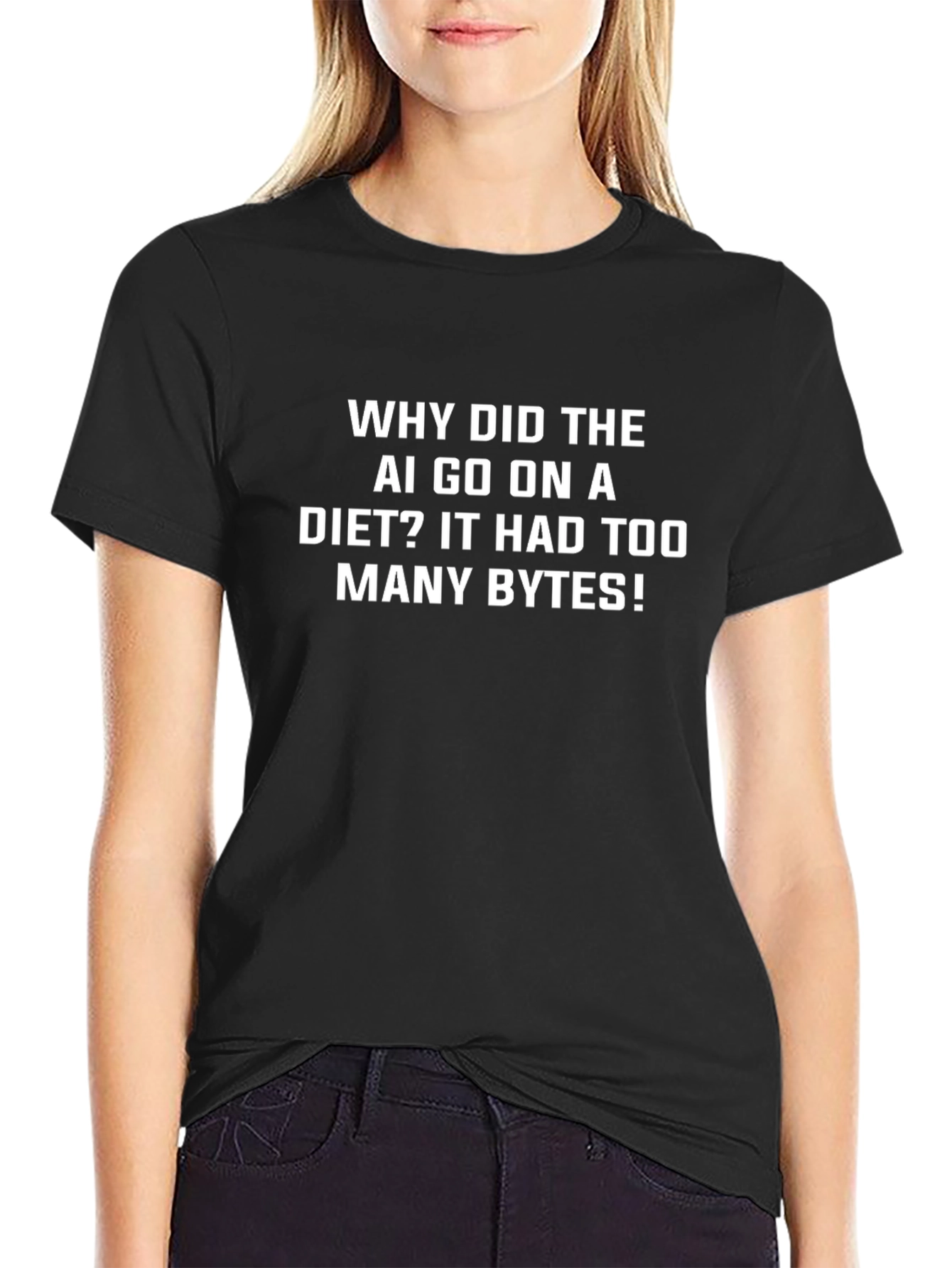 AI Humor T-Shirt - Funny Tech Diet Joke