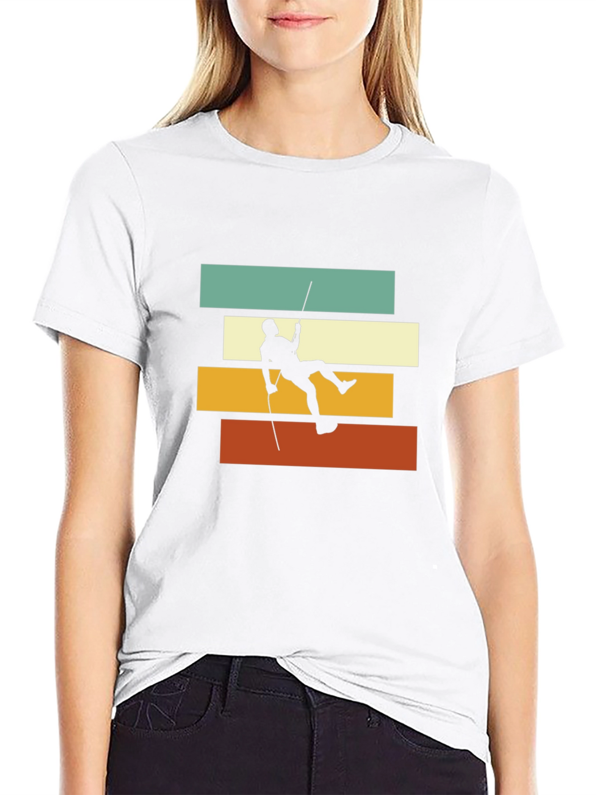Retro Climber T-Shirt - Vintage Style Climbing Tee
