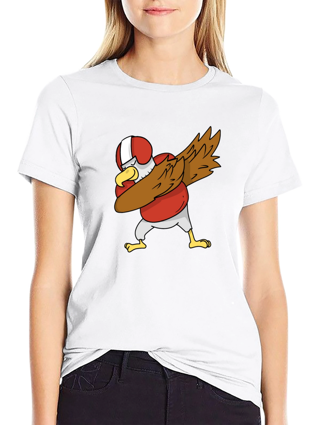 Dabbing Eagle Football T-Shirt