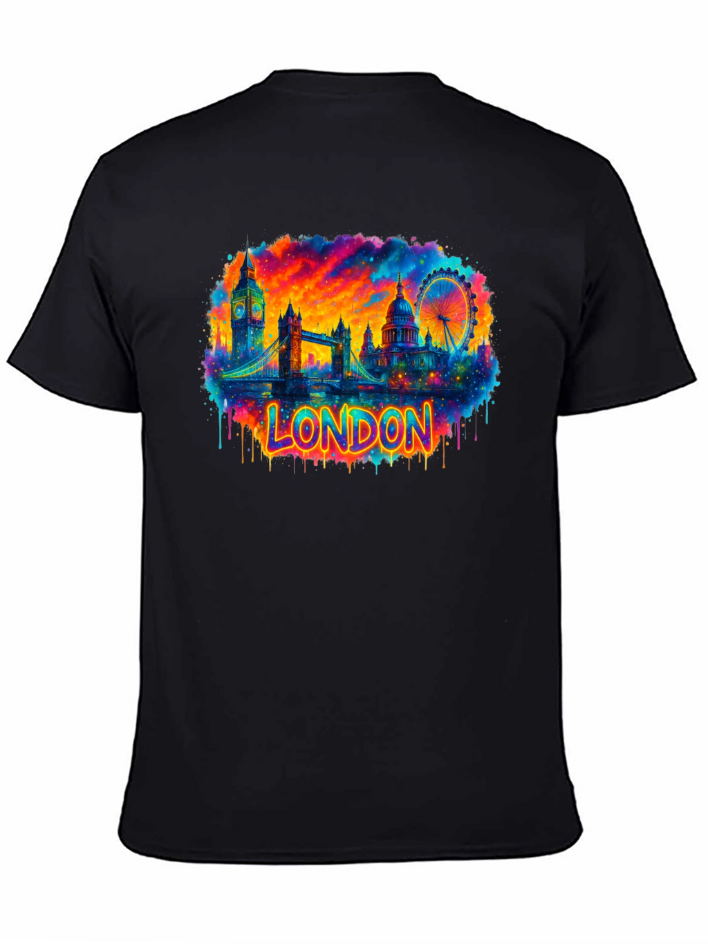 London Skyline Graphic Tee - Vibrant Cityscape T-Shirt