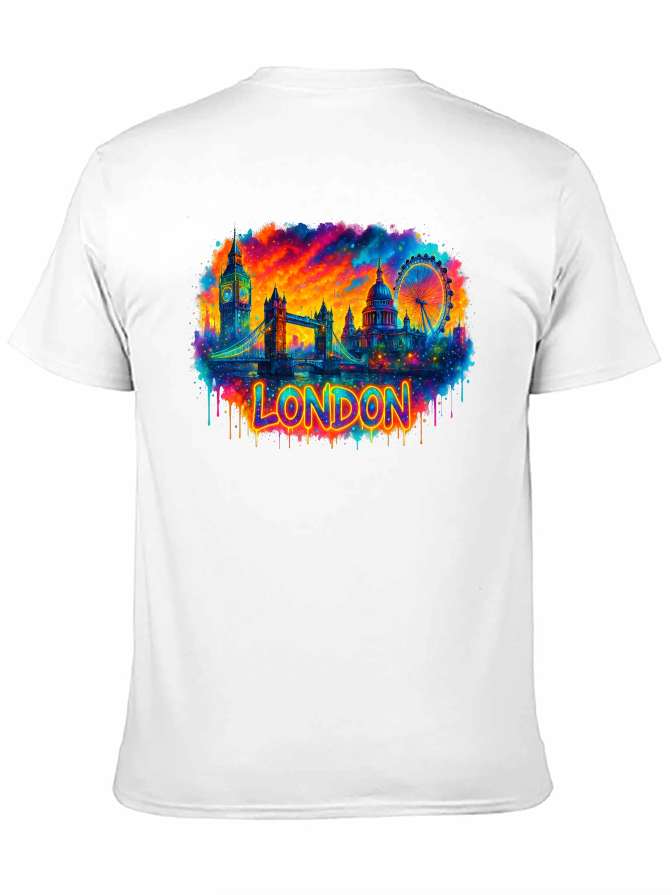 London Skyline Graphic Tee - Vibrant Cityscape T-Shirt