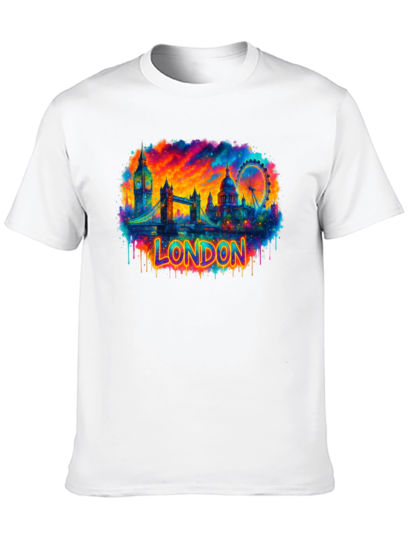 London Skyline Graphic Tee - Vibrant Cityscape T-Shirt