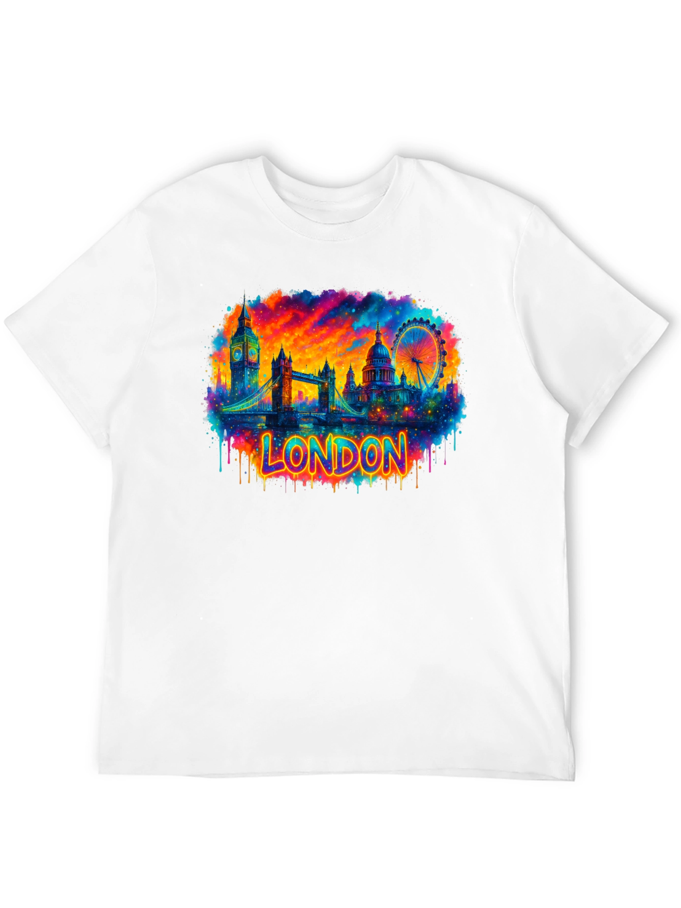London Skyline Graphic Tee - Vibrant Cityscape T-Shirt
