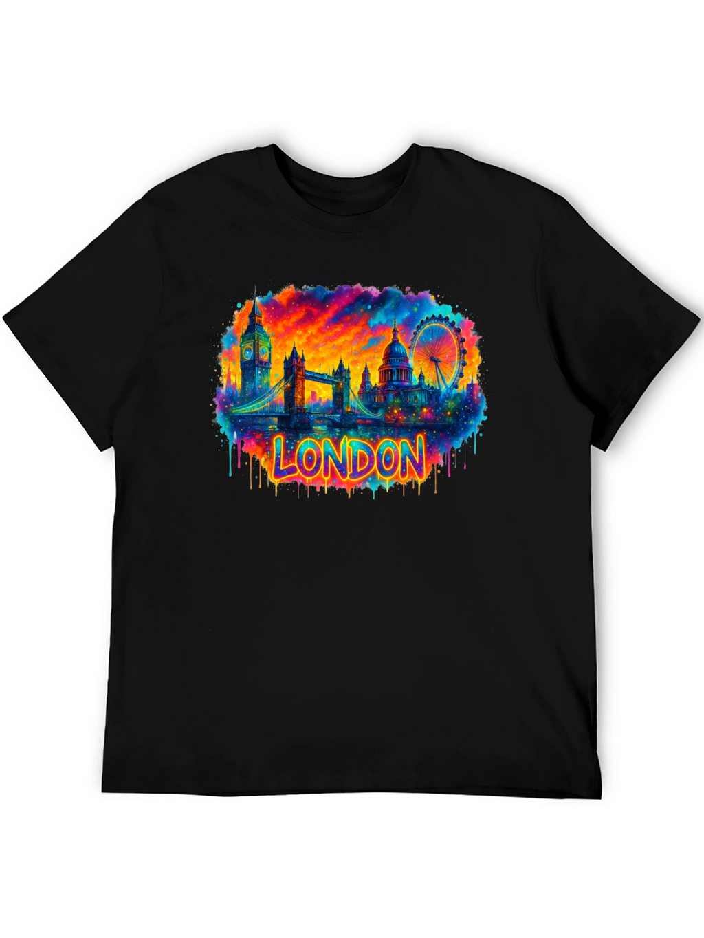 London Skyline Graphic Tee - Vibrant Cityscape T-Shirt