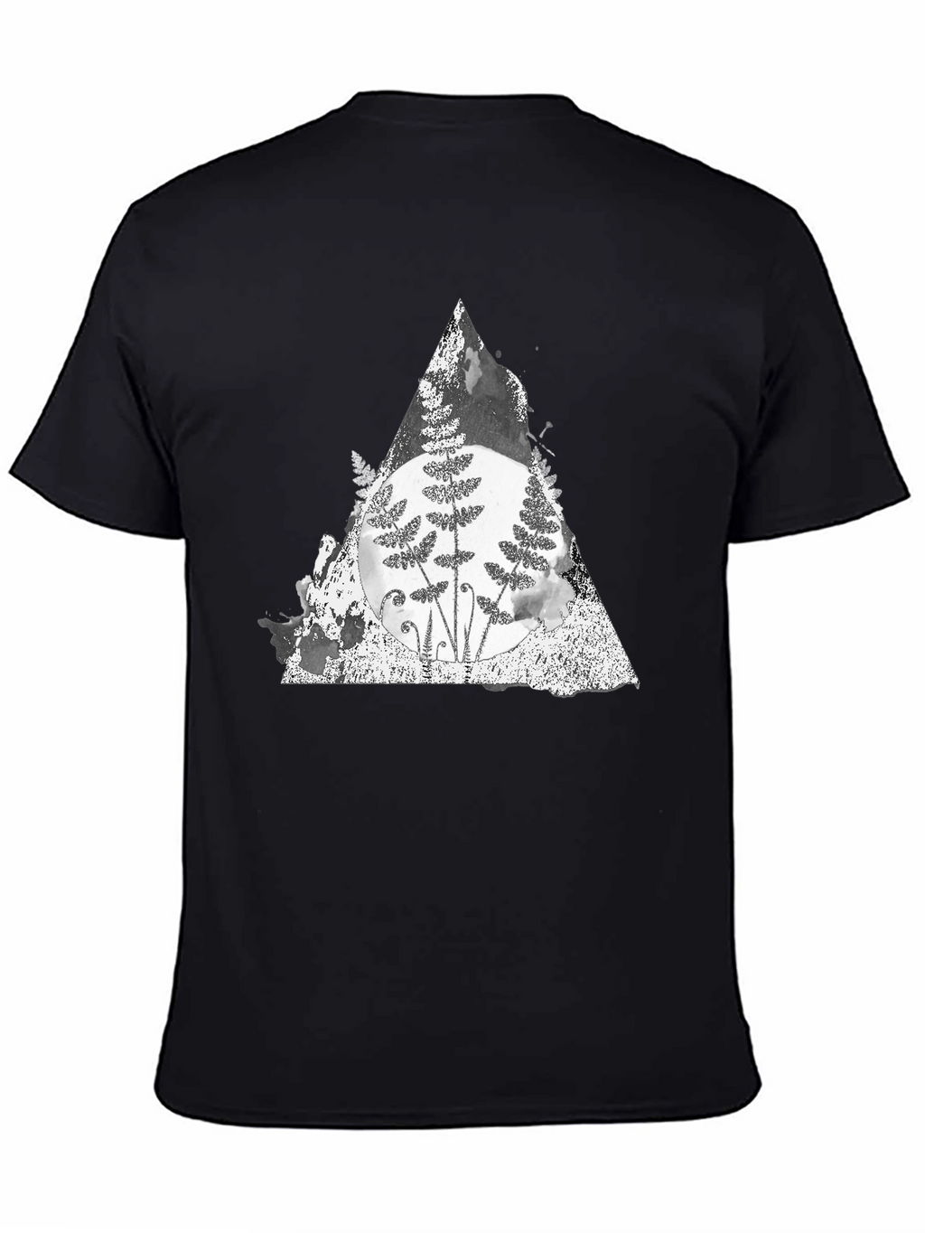 Fern Triangle Graphic Tee - Soft Cotton Blend