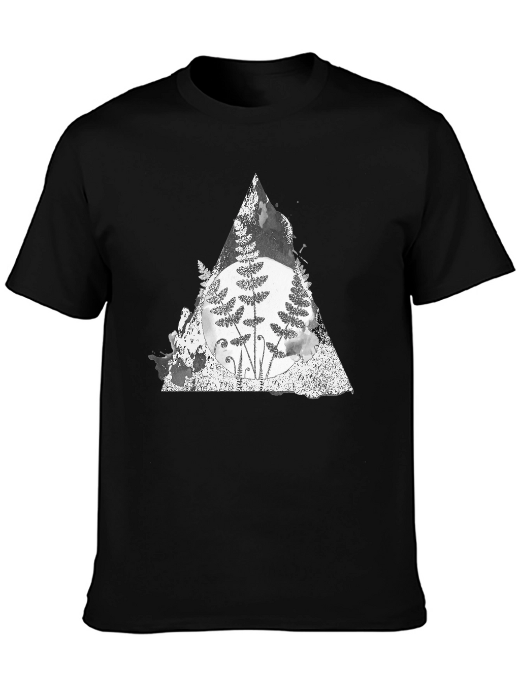 Fern Triangle Graphic Tee - Soft Cotton Blend