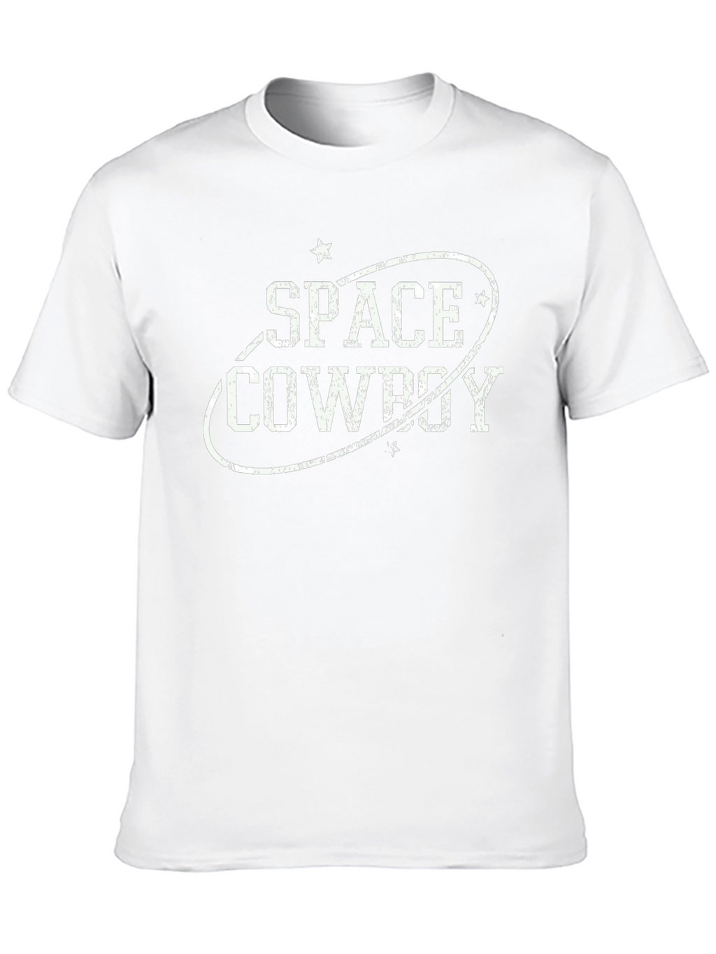 Space Cowboy Graphic Print Tee - Black
